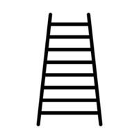 gemakkelijk ladder stap icoon. vector