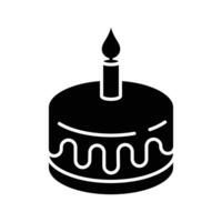 verjaardag taart icoon ontwerp sjabloon gemakkelijk en schoon vector