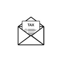 belasting dag illustratie 15 april vector