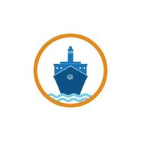 schip logo sjabloon vector