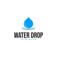 water laten vallen logo ontwerp illustratie idee vector