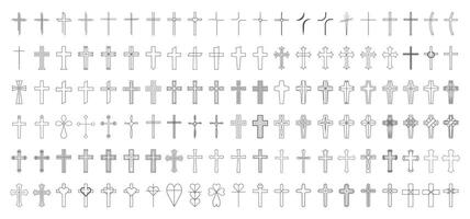 christen kruis reeks verzameling vector
