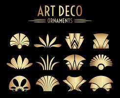 meetkundig Gatsby kunst deco ornament ontwerp reeks vector