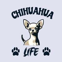 chihuahua leven t-shirt ontwerp vector