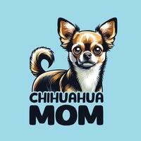 chihuahua mam t-shirt ontwerp vector