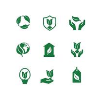 ecologie pictogrammen reeks , groen energie icoon vector