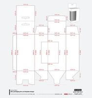 doos ontwerp met plank hangende gaten lay-out vector