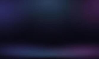 helling leeg studio kamer donker blauw roze paars neon licht schaduw abstract achtergrond vector