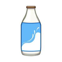 zuivel melk fles tekenfilm illustratie vector