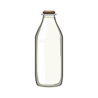 calcium melk fles tekenfilm illustratie vector