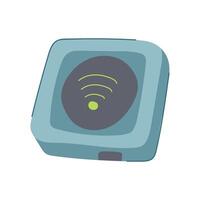 compact reizen router tekenfilm illustratie vector