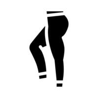 yoga broek kleding glyph icoon illustratie vector