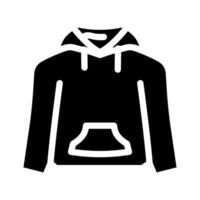 hoodies kleding glyph icoon illustratie vector