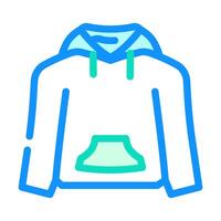 hoodies kleding kleur icoon illustratie vector