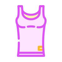 tank top kleding kleur icoon illustratie vector