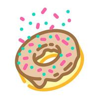 donuts snel voedsel kleur icoon illustratie vector