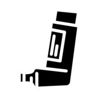 luchtwegverwijders geneesmiddelen apotheek glyph icoon illustratie vector