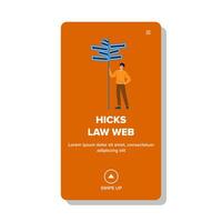 ervaring hicks wet web vector