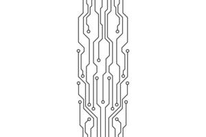 abstract futuristische stroomkring bord technologie achtergrond. stroomkring bord met divers technologie elementen. vector