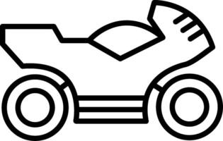 motorfiets lijn icoon vector