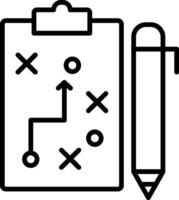 pictogram voor planningslijn vector