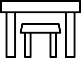 tafels lijn icoon vector