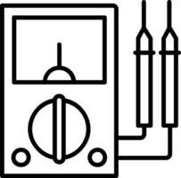 multimeter lijn icoon vector