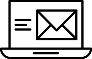 e-mail lijn icoon vector