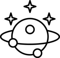 astronomie lijn icoon vector