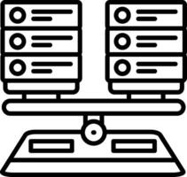 benchmarking lijn icoon vector