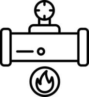 pictogram gasleiding vector