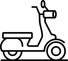 scooter lijn icoon vector