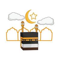 illustratie van kaaba vector