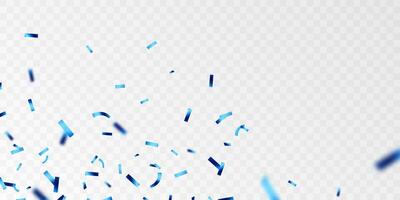 mooi blauw confetti achtergrond voor viering partij illustratie vector