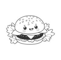 Hamburger lijn icoon. bewerkbare hartinfarct. pixel perfect. voor mobiel en web. vector