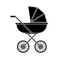 vlak baby kinderwagen vector