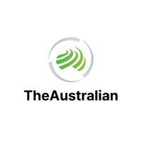 Australisch kaart aansluiten onderwijs logo vector