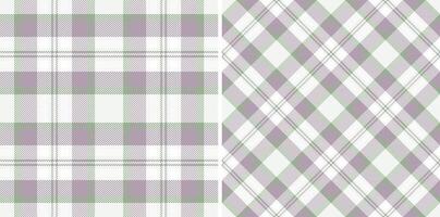 plaid kleding stof achtergrond van naadloos Schotse ruit met een textiel structuur patroon controleren. reeks in elegant kleuren. Pasen mode ideeën voor een elegant viering. vector