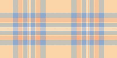 ansichtkaart structuur achtergrond, Afrika plaid Schotse ruit patroon. teder controleren naadloos kleding stof textiel in oranje en pastel kleuren. vector