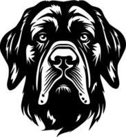 rottweiler, minimalistische en gemakkelijk silhouet - illustratie vector