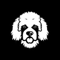 bichon frise - minimalistische en vlak logo - illustratie vector