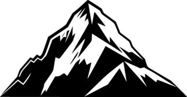 berg, zwart en wit illustratie vector