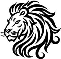 leeuw - minimalistische en vlak logo - illustratie vector