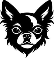 chihuahua, zwart en wit illustratie vector