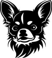 chihuahua, minimalistische en gemakkelijk silhouet - illustratie vector