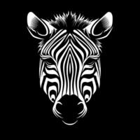 zebra, minimalistische en gemakkelijk silhouet - illustratie vector