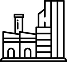 fabriek schets illustratie vector