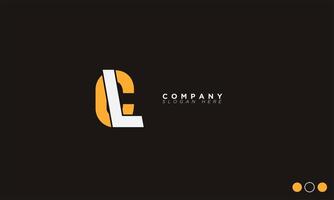 cl alfabet brieven initialen monogram logo vector