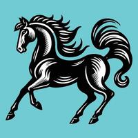 paard dier logo vector
