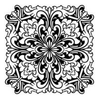 luxe ornament bloemen illustratie vector